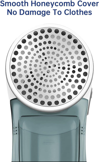 Fabric Shaver, Electric Lint Remover for Clothes & Furniture, Sweater Shaver & Pilling Remover, Depiller with 2 Extra Blades Included, Lint Shaver for Clothing - Battery Operated