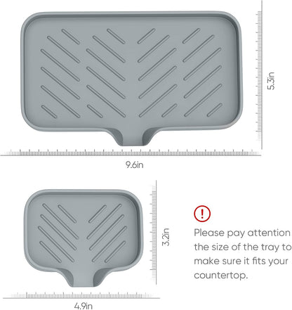 Great Silicone Soap Dish - 4 Pcs Thickened Self-Draining Soap Tray for Shower & Bathtub-Great High-Purity Silicone Soap Dish