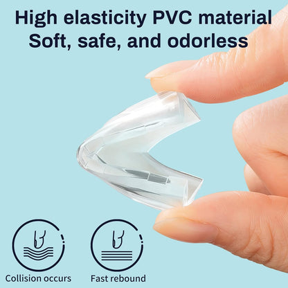 12 Pack Table Protectors, Corner Protector for Baby, Clear Furniture Corner Guards & Edge Safety Bumpers Cushion to Cover Sharp Furniture & Table Edges (12 Count (Pack of 1))