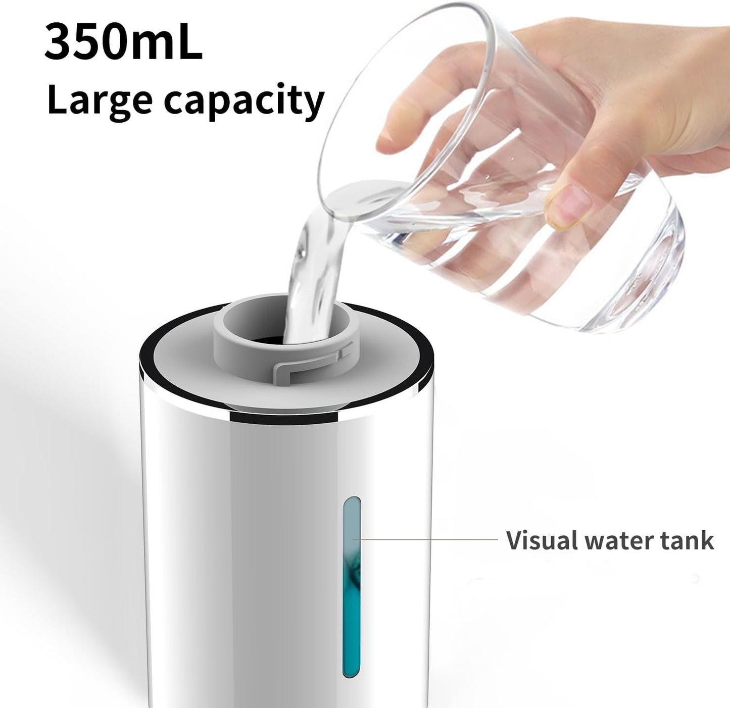 Automatic Foam soap Dispenser, Rechargeable Electric Hand Wash Unit with Motion Sensor, 3 Adjustable Speeds, 350ml Capacity