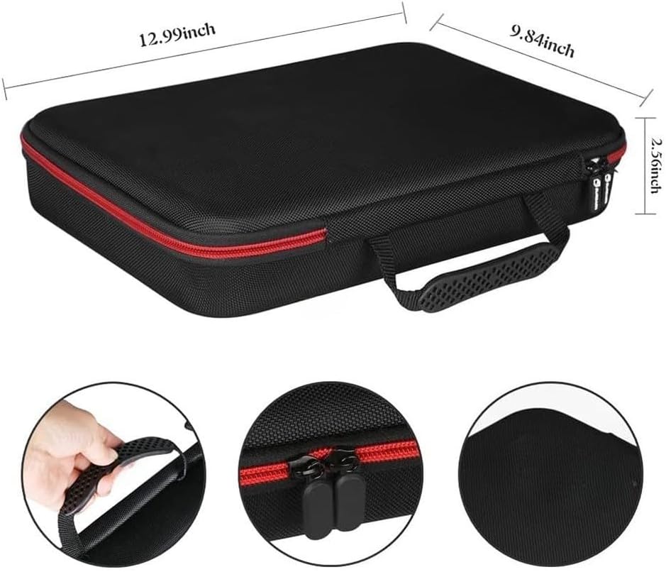EVA for battery Organizer Case Holds 200+ Cells with Tester - Storage for AA AAA 9V C D Coin - Black Travel Box 35x25cm
