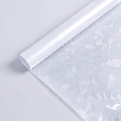 DOWELL Window Privacy Film, Frosted Glass Window Film, Static Cling Non-Adhesive Glass Clings, Sun Blocking Opaque Coverings, Reusable Door Stickers for Bathroom Home Office, Pure, 17.5" x 78.7"