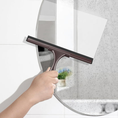 SetSail Squeegee for Shower Glass Door Stainless Steel Shower Squeegee for Glass Doors All-Purpose Window Squeegee for Tile Shower Walls, Sink, Mirror, Bathroom, Car Window Cleaning 10 Inches
