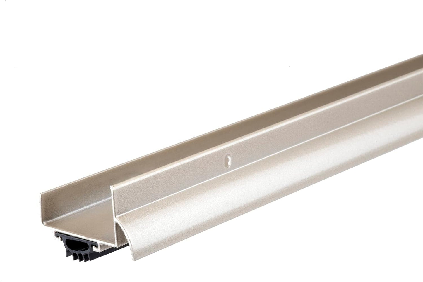 M-D Building Products 49000 36 in. Satin Nickel Aluminum U-Shape Screw-on Under Door Seal