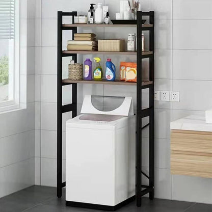 3-Tier Bathroom & Laundry Storage Shelf,Over Washer and Dryer Shelves,Large Capacity Metal Washing Machine Rack for Organization and Storage Space-Saving Bathroom Sundries