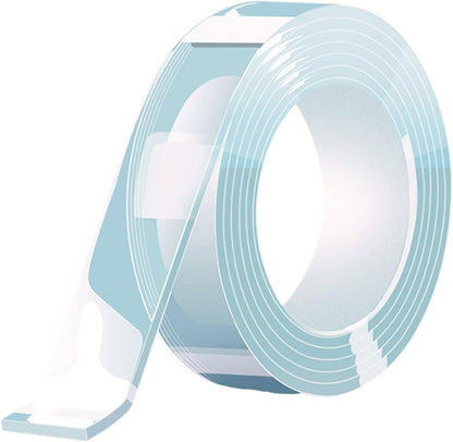 COYOUCO Nano Double Sided Tape,Multipurpose Removable Adhesive Transparent Grip Mounting Tape Washable Strong Sticky Heavy Duty,2Cm Wide, 5M Long, 2Mm Thick
