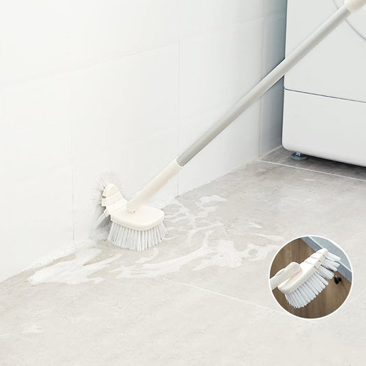 45.28 Inch Shower Scrubber, Tub Tile Cleaning Brush, Bath Cleaner Scrubber Brush with Adjustable Long Handle Scrub Brush for Bathroom Shower Bathtub Wall Mop Cleaning Scrubbing