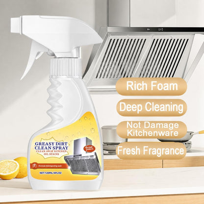 Kitchen Degreaser Spray, Heavy Duty Grease Cleaner for Stove, Oven, Range Hood & Countertops, Multi Surface All Purpose Cleaner for Cabinets, Backsplash & Appliances, Fresh Citrus Scent, 4oz