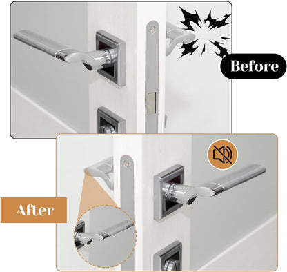 24PCS Clear Door Wall Bumpers Strips, Clear Silicone Protector Strips, Self Adhesive Cabinet Door Bumpers, Transparent Sound Dampening Buffer Pads for Drawers, Table Tops, Toilet Covers,Table Corners