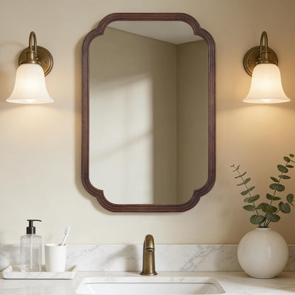 WallBeyond Full Length Mirror Wall Mounted 65"x22", Rustic Wooden Frame Floor Mirror, Large Full Body Mirror for Bedroom, Leaning or Hanging Against Wall, Natural