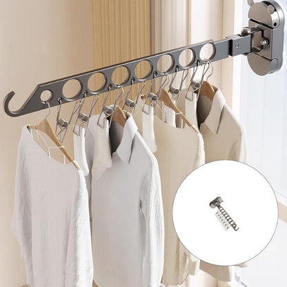 PANGBOER Strong Suction Cup Wall Mounted Drying Rack Multiple Rod Saving Laundry Organizers Easy to Use for Bathroom Balconies