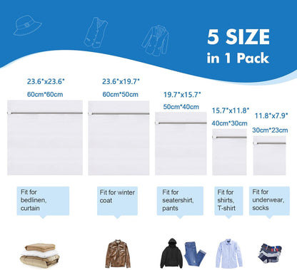 3 Pack XXL Mesh Laundry Bags for Delicates, Extra Large Laundry Wash Bags for Clothes,Bed Linen,Toys with Drawstring Closure Sturdy(3 XXLarge 28 x 26 Inches)