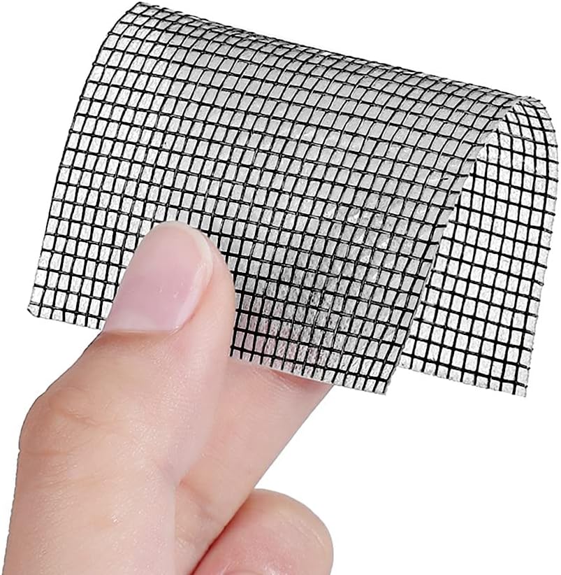 JacobsParts Window Screen Repair Patch Adhesive Fiberglass Mesh Hole Repair Tape 2" 6.5ft (White)