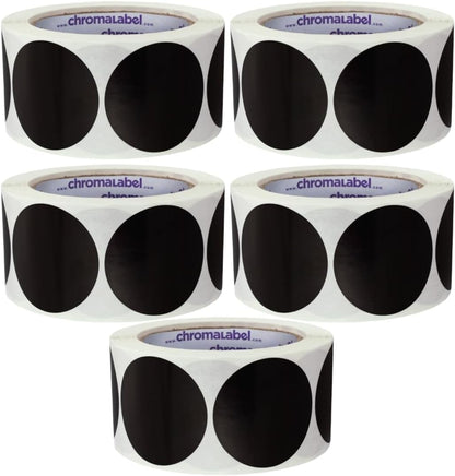 ChromaLabel 2 inch Color-Code Dot Labels | 500/Roll (Yellow)