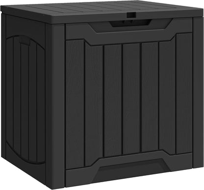 YITAHOME 134 Gallon Large Deck Box | Waterproof Resin Outdoor Storage Box with Lock, Doubles as 2-Person Bench Seating for Patio Furniture Cushions,Garden Tools &