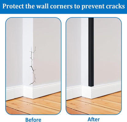 INCREWAY 1Pack Wall Corner Protector, Self-Adhesive Corner Guard Edge Protection Strip, 6.56ft PVC Protector for Wall Furniture Door Frame Table Countertop Cabinet (Clear)