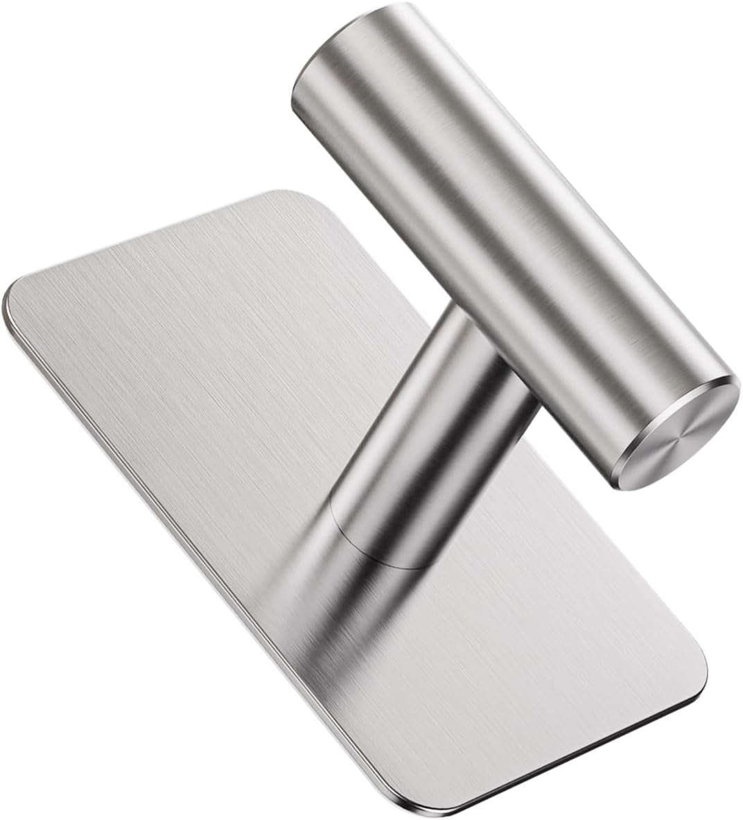 Heavy Duty Adhesive Hooks - 26lb Max, Sticky Wall Hooks Waterproof Stainless Steel for Hanging Towel, Coat, Robe, Towel Hooks Stick on Bathroom, Kitchen, Shower, Door (Black, 4 Pack)