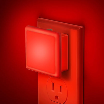 JandCase Night Lights Plug into Wall 2 Pack, Plug in Night Light with Dusk-to-Dawn Light Sensor, 3000K Soft White 0.3W, LED Nightlight for Bathroom, Adult, Hallway
