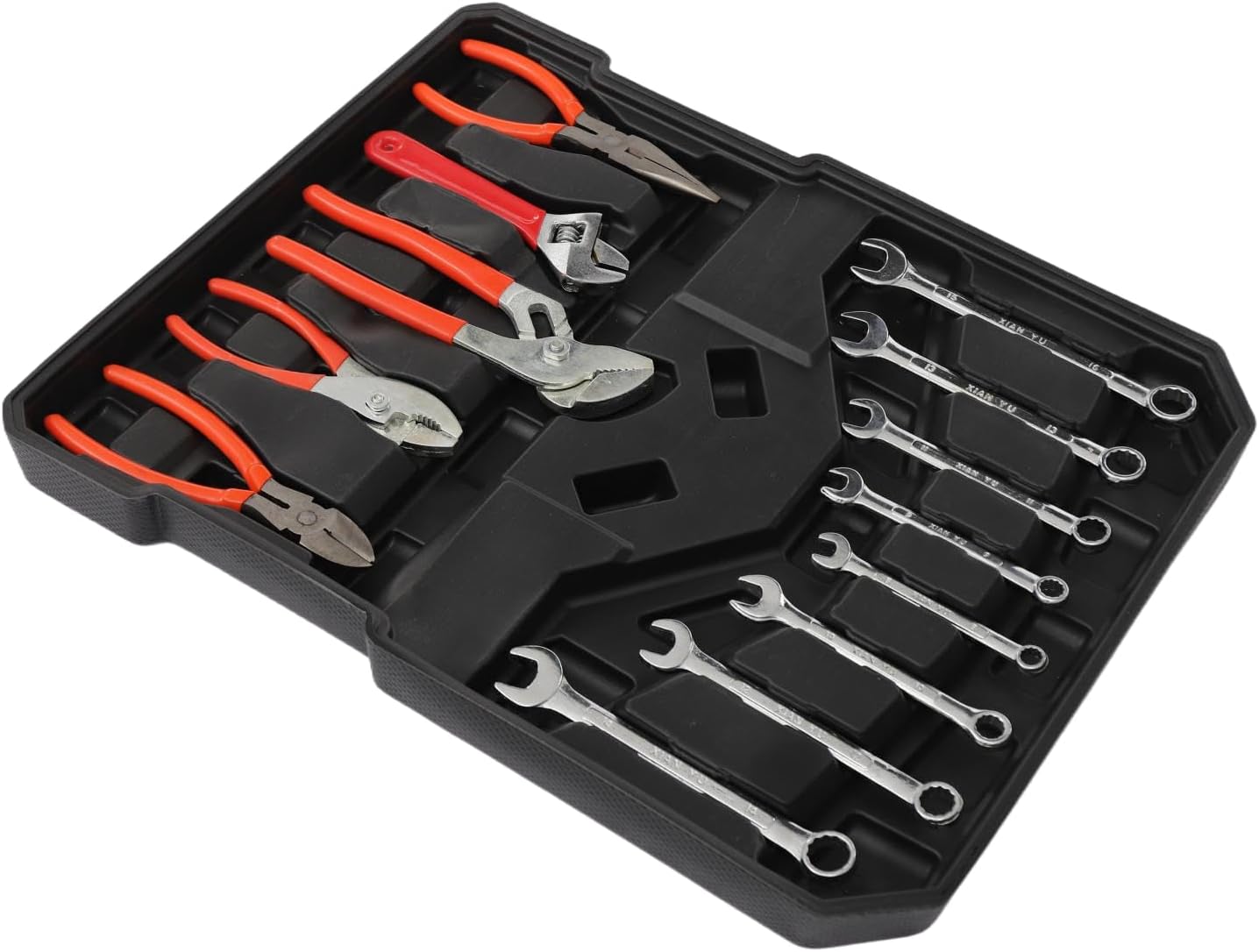 187pcs Trolley Case Tool Set, Carbon Steel Home Repair Kit Household Hand Tool Kit Toolbox Storage Case, Complete Rolling Tool Box for Maintenance Garden Homeowner DIYer Handyman