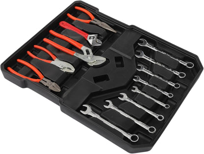 187pcs Trolley Case Tool Set, Carbon Steel Home Repair Kit Household Hand Tool Kit Toolbox Storage Case, Complete Rolling Tool Box for Maintenance Garden Homeowner DIYer Handyman