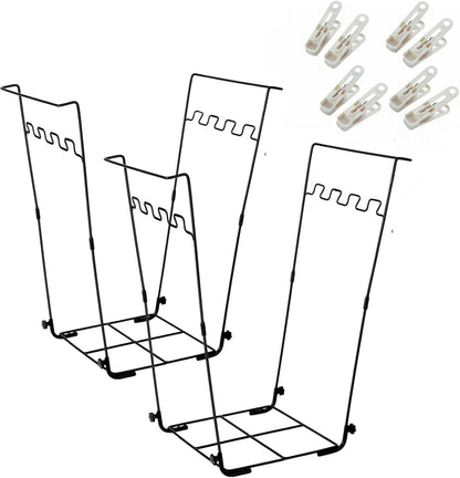 Garden Trash Bag Holder - Outdoor Leaf Bag Support Stand Multi-Use Metal Garbage Bag Holder Frame Holds 30-45 Gallons Bag for Leaves, Camping, Yard Weeding, Lawn Party