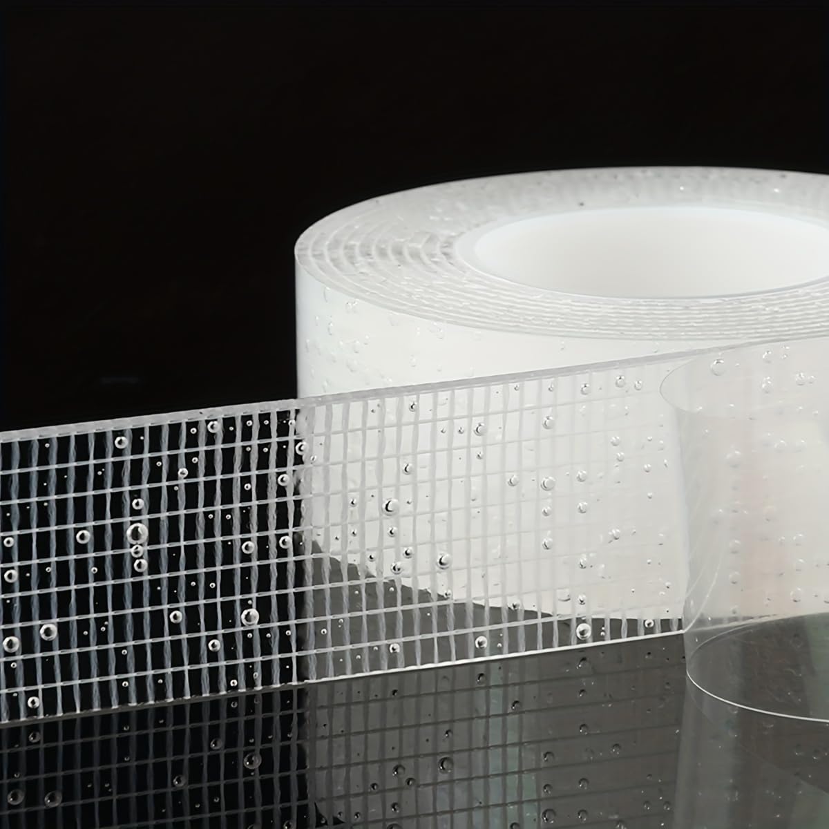 5M Nano Double Sided Tape, Heavy Duty Transparent PET Adhesive, Reusable No Residue Mounting Tape, Strong Grip Adhesive for Home, Office & Car Use (Transparent Tape)