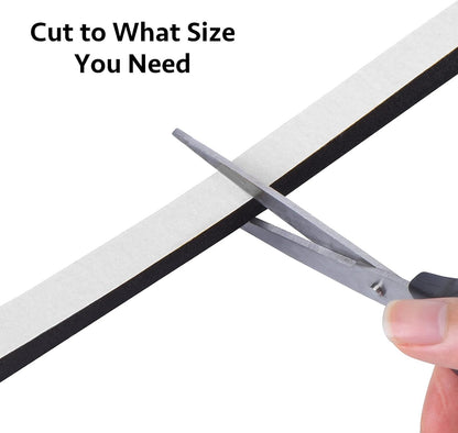 Strong Adhesive Weather Stripping, High Density Weatherproof Weather Stripping Door Seal Strip for Sliding Door, Windows,Noise-Reduction Foam Sealing Strip, White(1/2 in x 1/4 in x 13Ft) - Colors B
