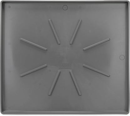Camco Washing Machine Drain Pan - Features a Durable Plastic Construction, 1-inch/1.5-inch PVC Drain Fitting, and Measures 30-inches (L) x 32-inches (W) x 2 ½-inches (H) (OD) (20750)