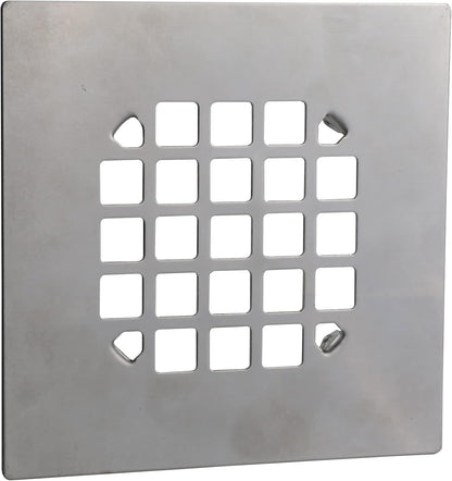 Danco Snap-in Shower Drain Cover with in-Drain Hair Catcher, 4-1/4" Round, White Strainer, (10533)