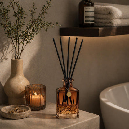 Airkeep Reed Diffuser Set,Black Forest Luxury Scented Diffuser with Sticks Long Lasting Home Fragrance for Bathroom Shelf Decor 6.09 fl oz (180ml)
