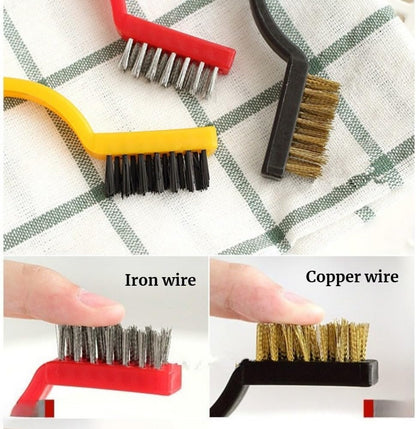 3Pcs Scrub Brush, Cleaning Brush, Steel Wire Brush for Gas Stove, Range Hood Filter & Kitchen Surface Cleaning