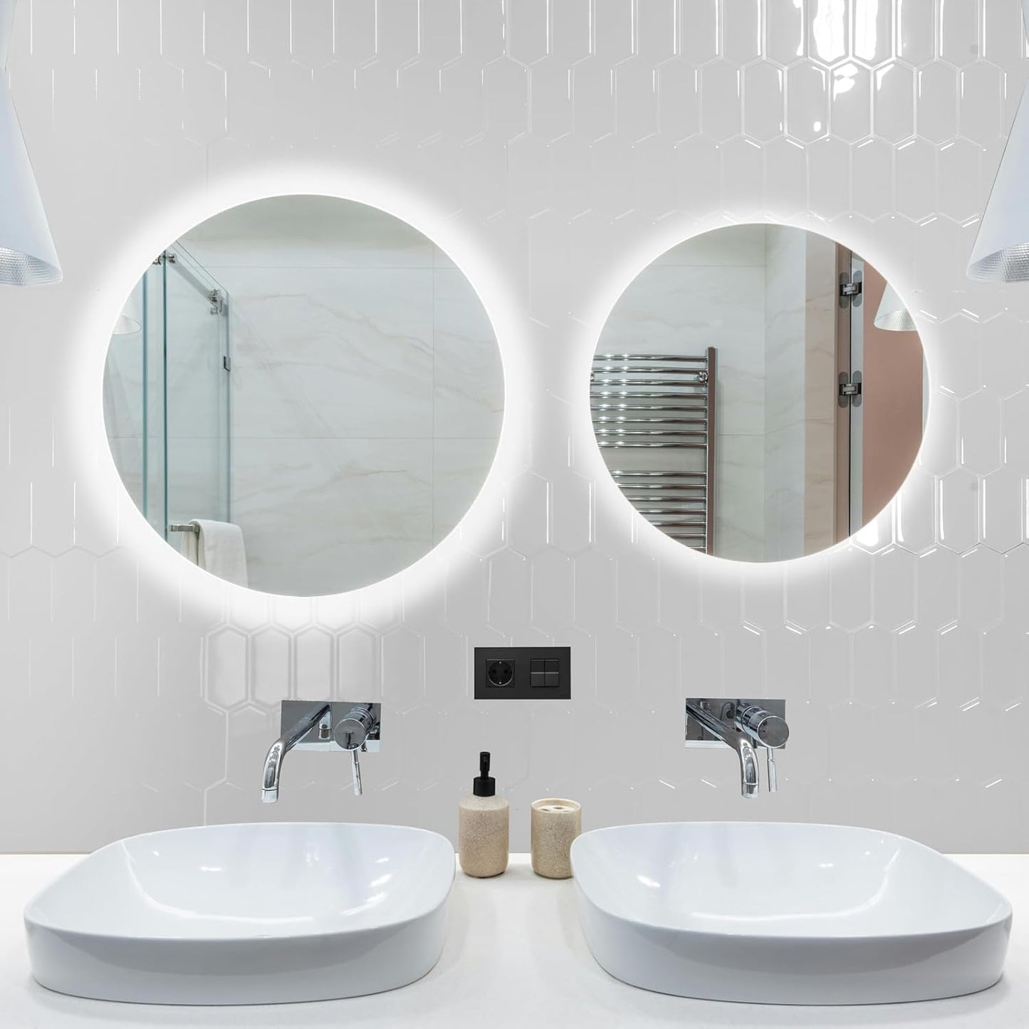 Art3d 10-Sheet Heavy-Duty Peel and Stick Backsplash, Self-Adhesive Vinyl Wall Tiles for Kitchen Countertop Bathroom, White