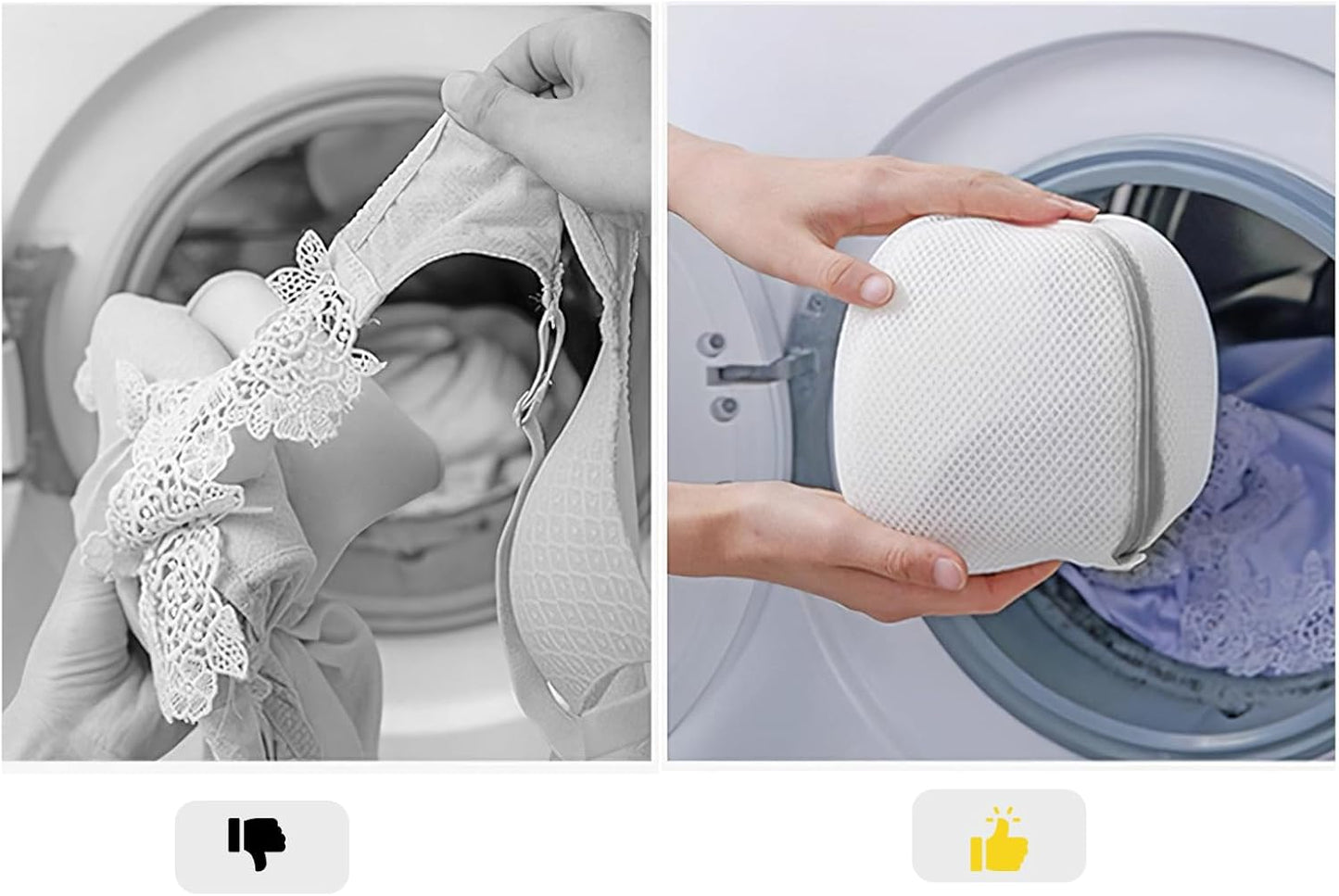 GOGOODA Laundry Mesh Bra Wash Bag for Lingerie, Underwear, Delicates, 3 PCS
