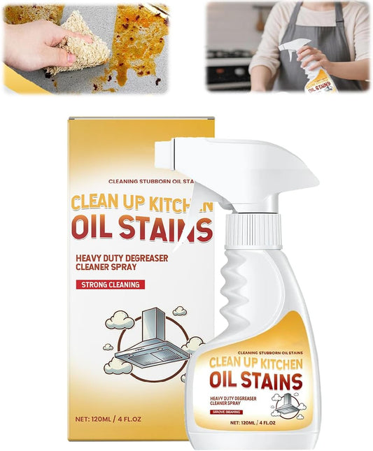 Kitchen Cleaner,4 Oz Clean Up Kitchen Oil Stain Spray,Multi-purpose Oils Stain Cleaner,Powerful Degreaser Cleaning Spray For Stovetops, Ovens, Range Hoods