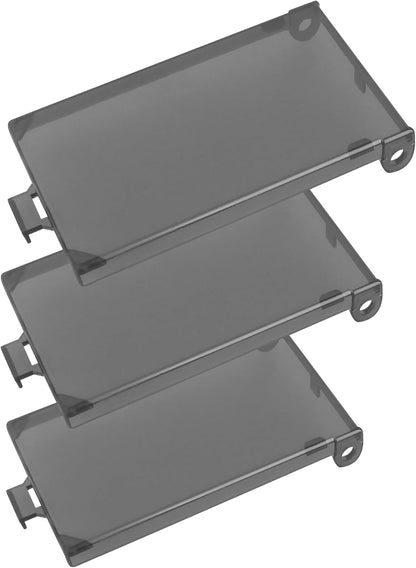 DBVC-1 Extra Duty Replacement in-Use Cover for Wet Locations,Type 3r Enclosure Cover for DBVR1C/DBVS1C/DBVM1C/60VC 1-Gang (Vertical) in Tool Box Electrical Outlet Box - Clear 3pcs (DBVC1-3)