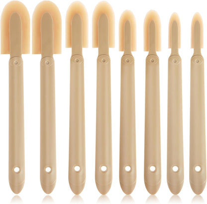 8Pcs Rubber Caulking Tool Set,Caulking Finishing Tool,Grout Sealant Caulk Spatula Set,Reusable Caulk Tool,Multifunctional Silicone Sealant Caulking Spatula Tool for Kitchen Bathroom Window /4 Size