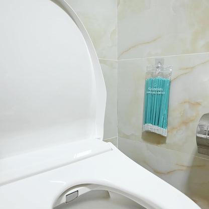 30PCS Crevice Cleaning Brush Tool Kit - Disposable Toilet Brush & Seat Cleaner (Blue)