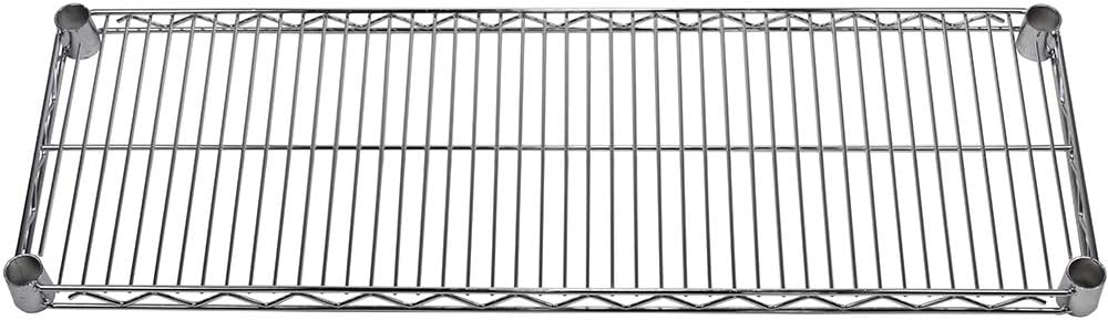 Shelving Inc. 12" d x 30" w Chrome Wire Shelving with 2 Tier Shelves, Weight Capacity 800lbs Per Shelf