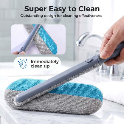 Window Screen Cleaner Tool with Squeegee | 4 in 1 Mesh Screen Cleaner Tool, Detachable Window Cleaning Kit, Multi-Functional Cleaning Brush for Window, Screens, Mesh