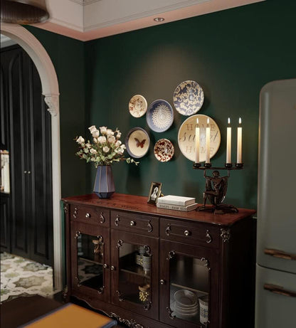 Dimoon 118''x17.7'' Green Peel and Stick Wallpaper Contact Paper Modern Self Adhesive Wall Paper Removable Renter Friendly Textured Solid Color Shelf Cabinet Vinyl Roll (118''x17.7'',Dark Green) - Colors B