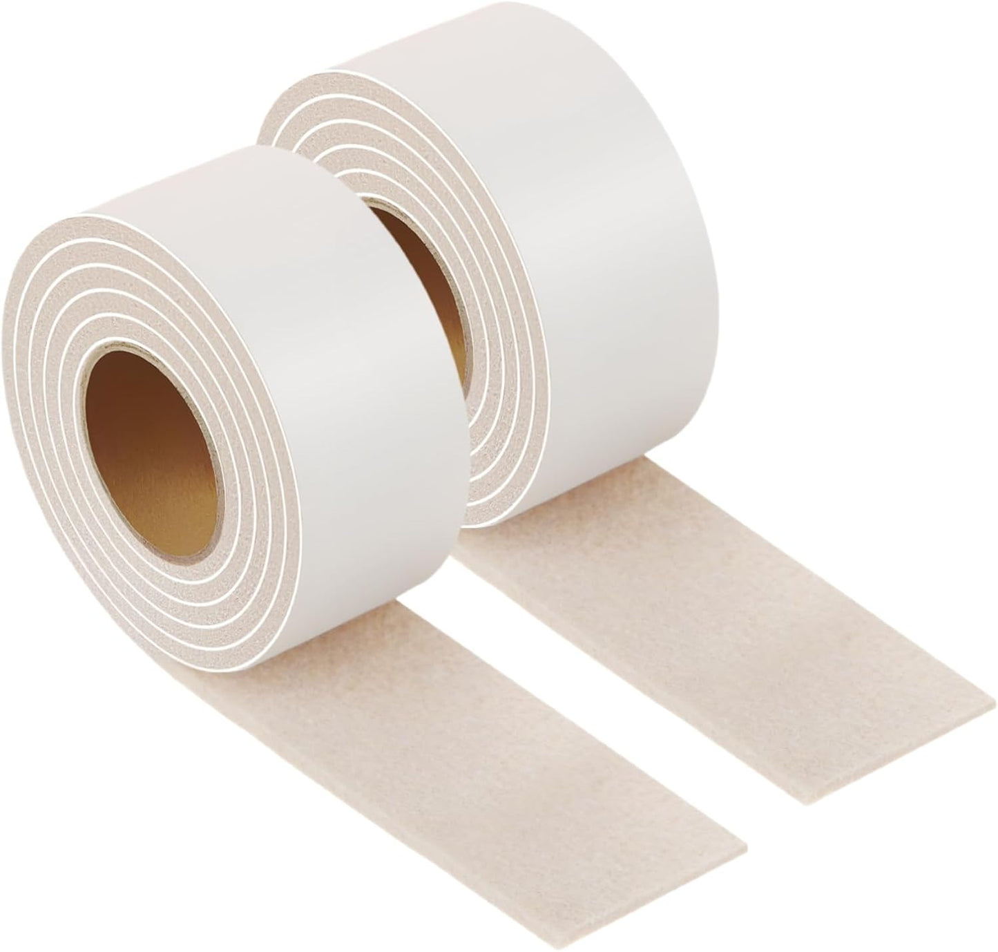 Furnigear Felt Strips with Adhesive Backing Heavy Duty Cuttable Felt Tape Roll Furniture Pads for Chair Legs - Protecting Hardwood Floors, Chair Wall Protector (Black, 80 x 0.5 x 0.14 Inch)
