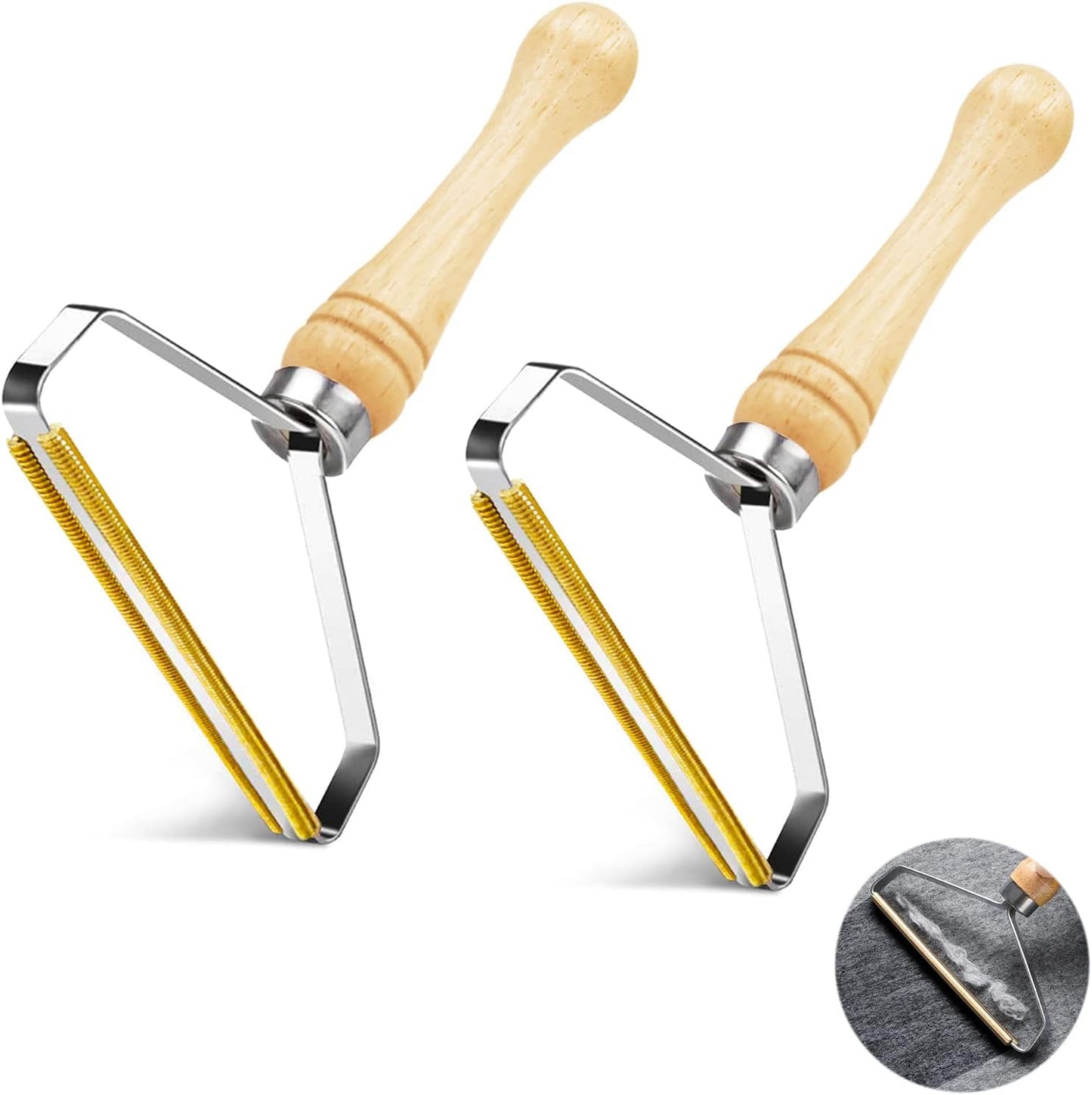 Lint Remover,2 Pack Pet Hair Remover,Reusable Clothes Carpet Couch Furniture Fabric Shaver Lint Brush Carpet Scraper