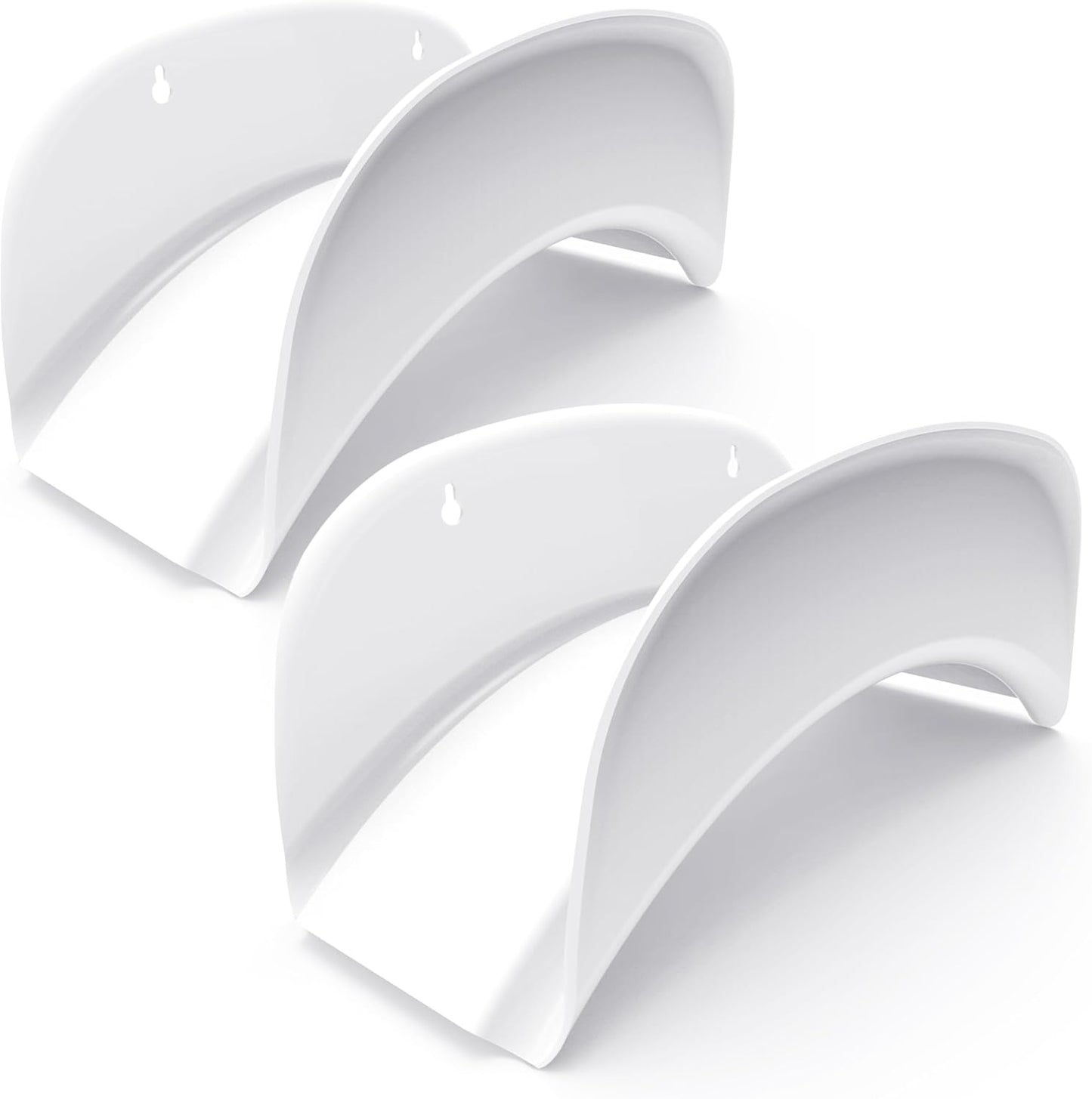 Gardzen Heavy Duty Hose Hanger Wall Mount, Hose Holder, Hook, Rack, Support for Outside, White