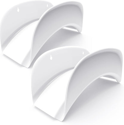 Gardzen Heavy Duty Hose Hanger Wall Mount, Hose Holder, Hook, Rack, Support for Outside, White