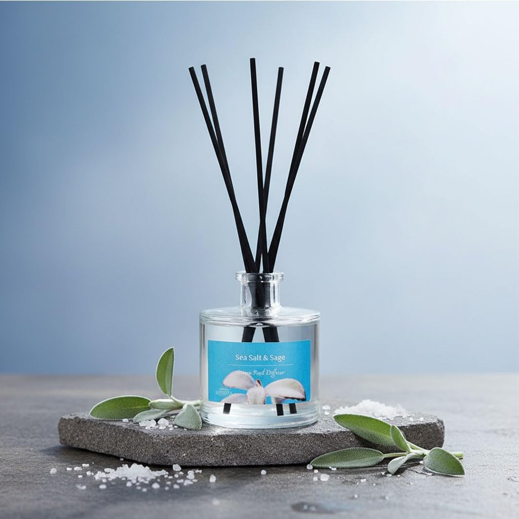 Reed Diffuser Set, Lavender & Rose 3.52 oz (100ml) Scented Diffuser with Sticks Home Fragrance Reed Diffuser for Bathroom Shelf Decor, Ideal Gift for Woman