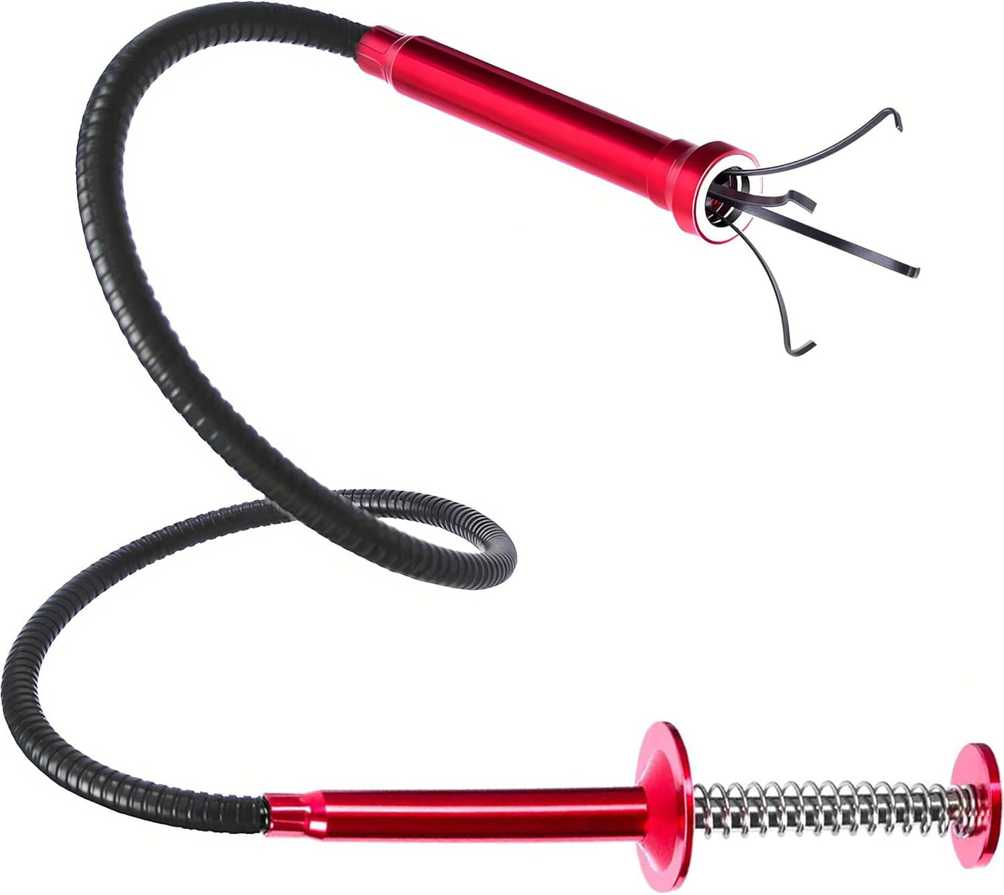 Drain Snake, Drain Clog Remover - Gutter Cleaning Tools Drain Cleaner for Toilet Sewer Shower Kitchen Bathroom Tub Clogged Drains Opener Cleaning Tool, Flexible Grabber Claw Pick Up Reacher (79 inch)