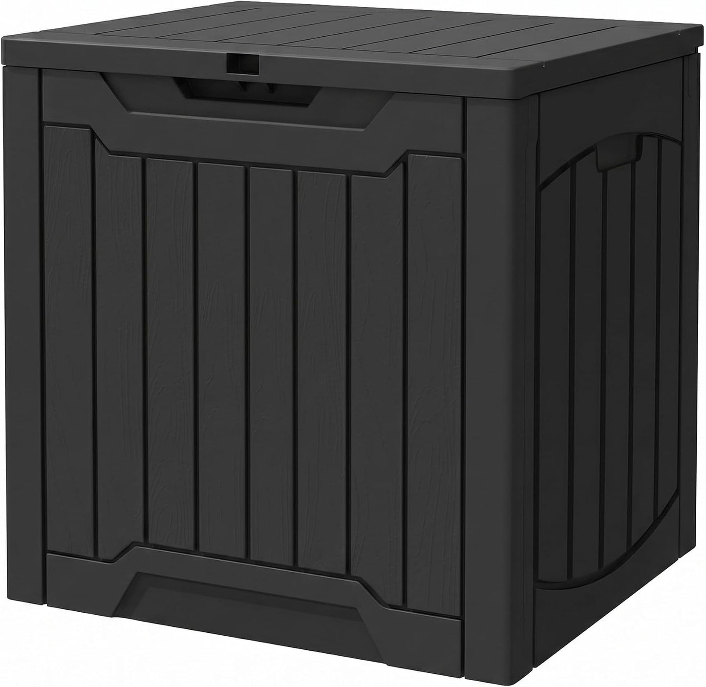 YITAHOME 35 Gallon Outdoor Storage Box | Waterproof Resin Deck Box and Package Delivery with Lockable Lid for Patio Furniture Cushions, Pool Accessories, Garden
