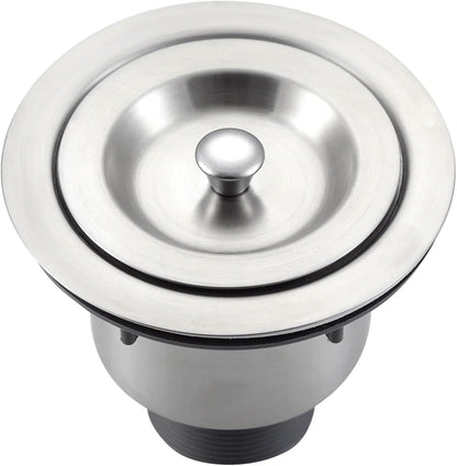Premium Kitchen Sink Strainer Assembly – Removable Deep Basket, Sealing Lid & Plug, Corrosion-Resistant Stainless Steel, with cUPC Certified