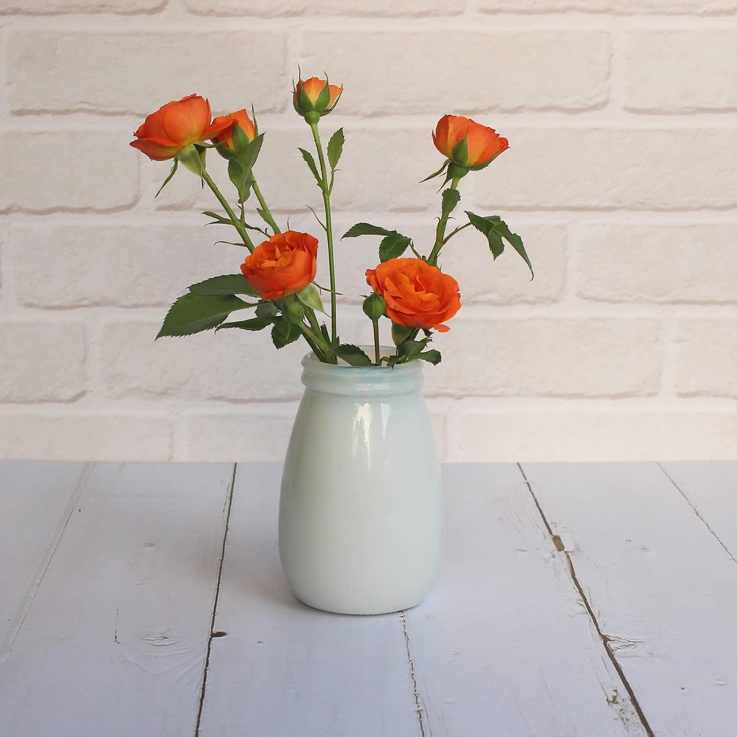 YANLING 6 Pack White Vase Small Ceramic Vases for Decor, Bud Vases | for Centerpieces White Vases for Flowers Boho Home Decor, Pampas Grass Dried Flowers Vases