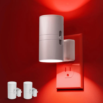 L LOHAS LED Night Light Plug in, Night Lights Plug into Wall, Light Sensor, 0-100LM Soft White 3000K, Dimmable Night Light, Modern Nightlight for Kids Bathroom Hallway Bedroom Kitchen Stairway, 2 Pack